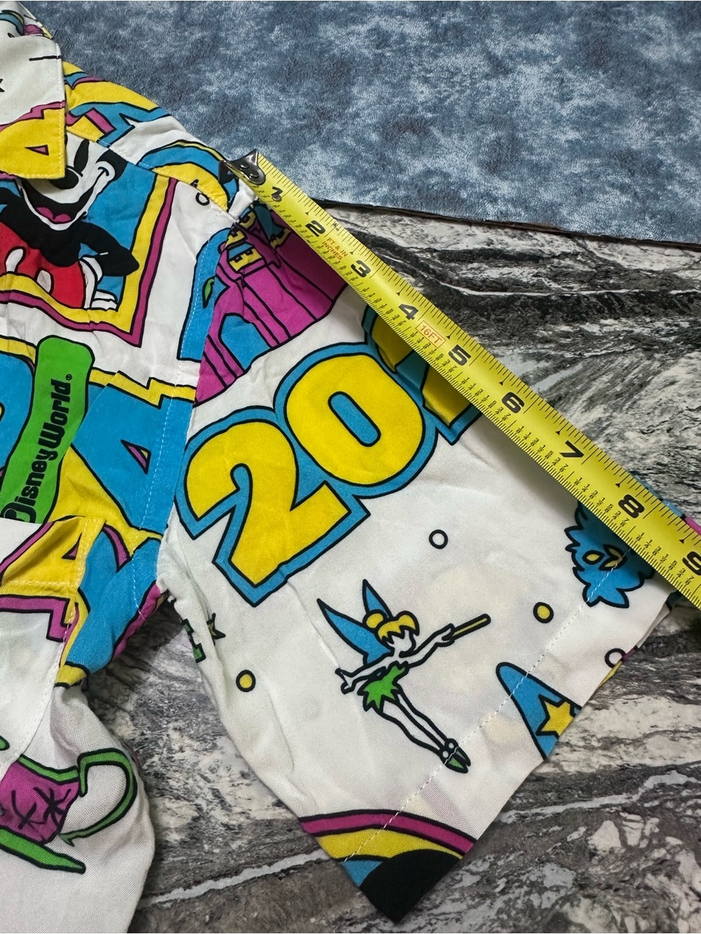 Disney Multicolor 2024 Character Print Shirt — White Base XS Girls Young size - Picture 6 of 7
